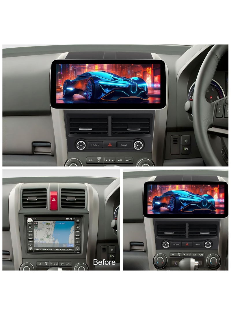 Raymos 12.3 inch Honda Car Stereo   Honda CR-V 2004–2011  Android Screen Support Apple Carplay Android Auto Wireless 4GB RAM Fast Interface included 4G Wifi USB QLED ( 1280x720 ) - Image 2