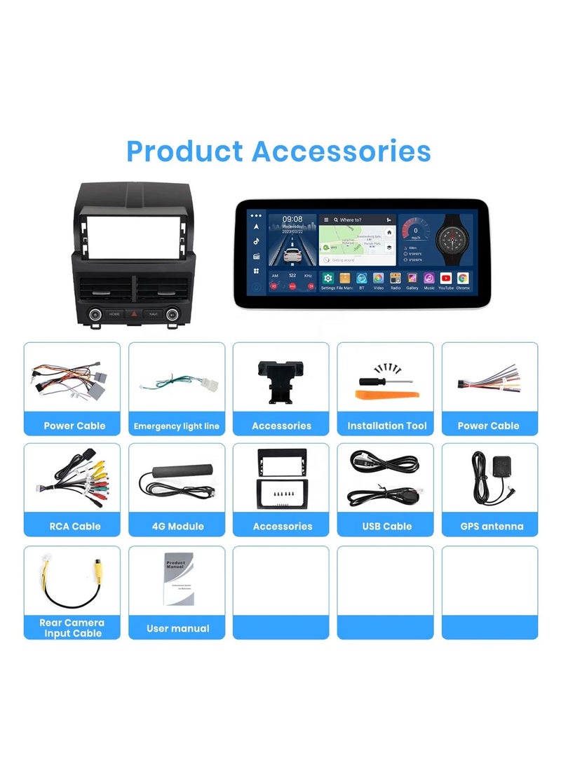 Raymos 12.3 inch Honda Car Stereo   Honda CR-V 2004–2011  Android Screen Support Apple Carplay Android Auto Wireless 4GB RAM Fast Interface included 4G Wifi USB QLED ( 1280x720 ) - Image 4