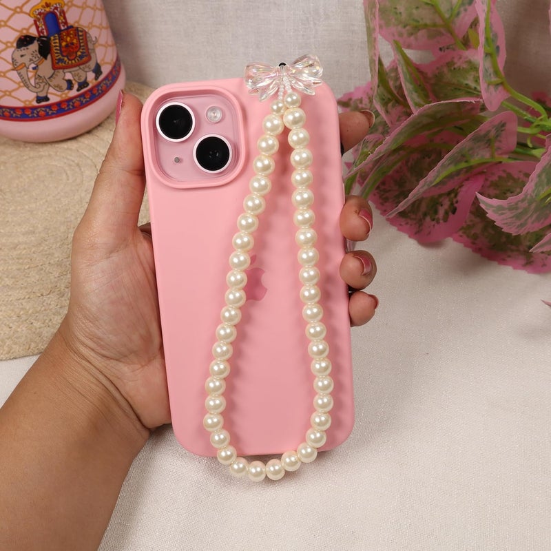 Threads & Beads phone charm with ovel cut beads and single butterfly, stylish mobile charm - Image 3