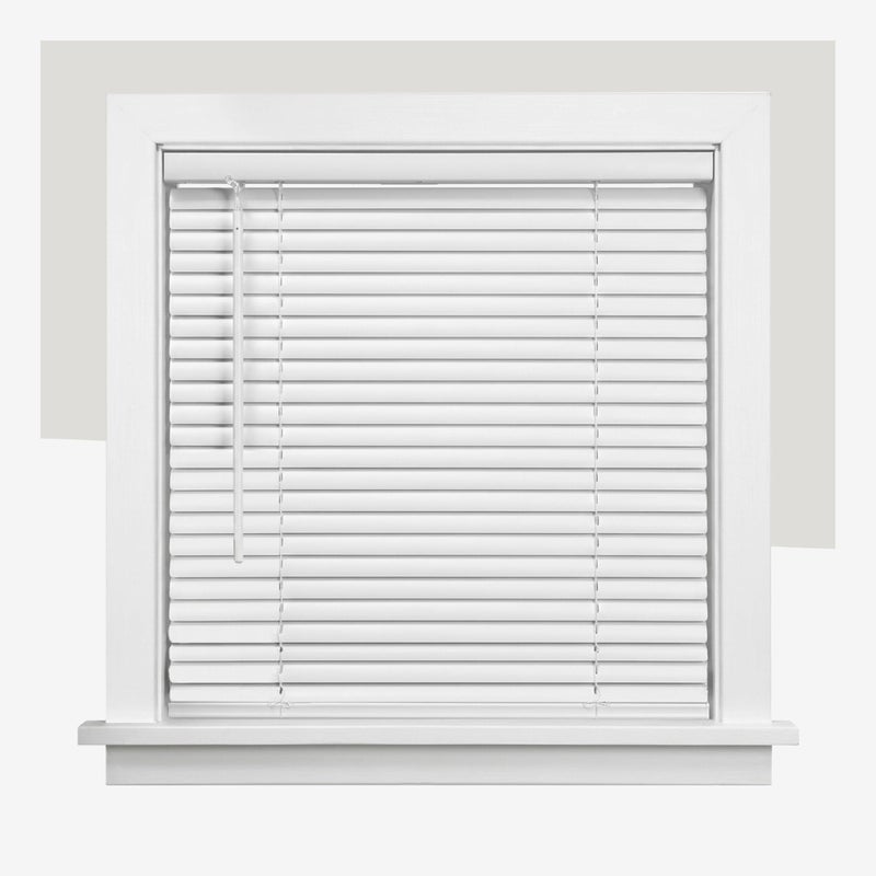 CHICOLOGY Cordless Mini Blinds 1 Inch Vinyl Window Blinds Room Darkening Privacy Easy Install with Adhesive Brackets Child Safe for Windows Doors Campers Midnight White12 W x 36 H - Image 2