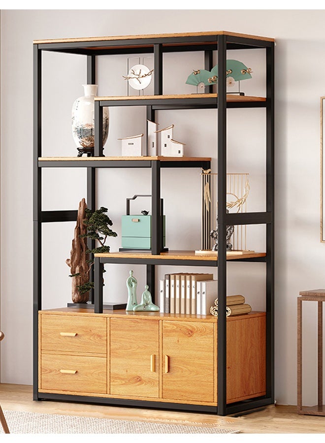 keke Multifunctional Wall Mounted and Floor Standing Bookshelf Space Saving Display Rack with Open Shelves for Home Office and Student Use 120 cm - Image 1