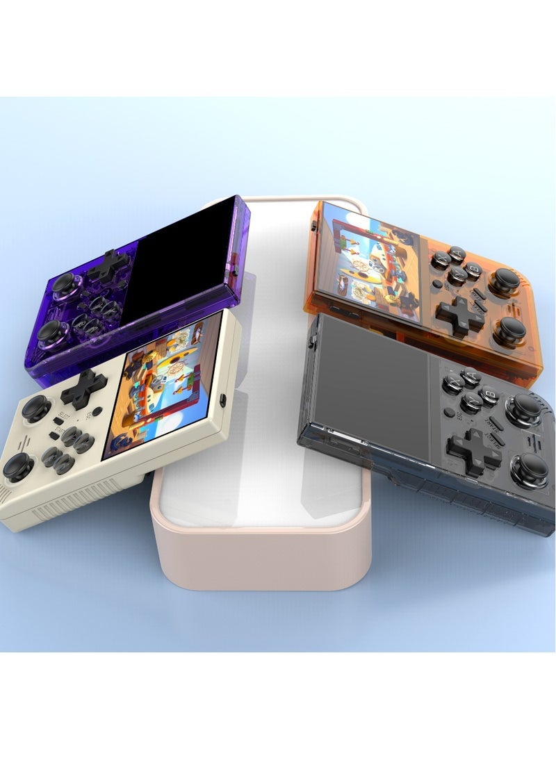 RS35 plus Handheld Game Console – 3.5" IPS Screen Linux EmuELEC System Retro Game Player with 20000+ Classic Games 64G TF Card (White) - Image 3