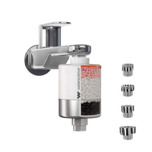 WaterScience Tap and Shower Filter For Hard Water | Water Softener For Bathroom | with Set of Metal Adaptors - Image 1