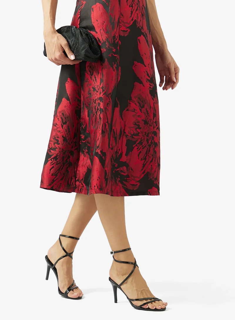 ELLA Strap Wrap Around Mid Heel Sandals