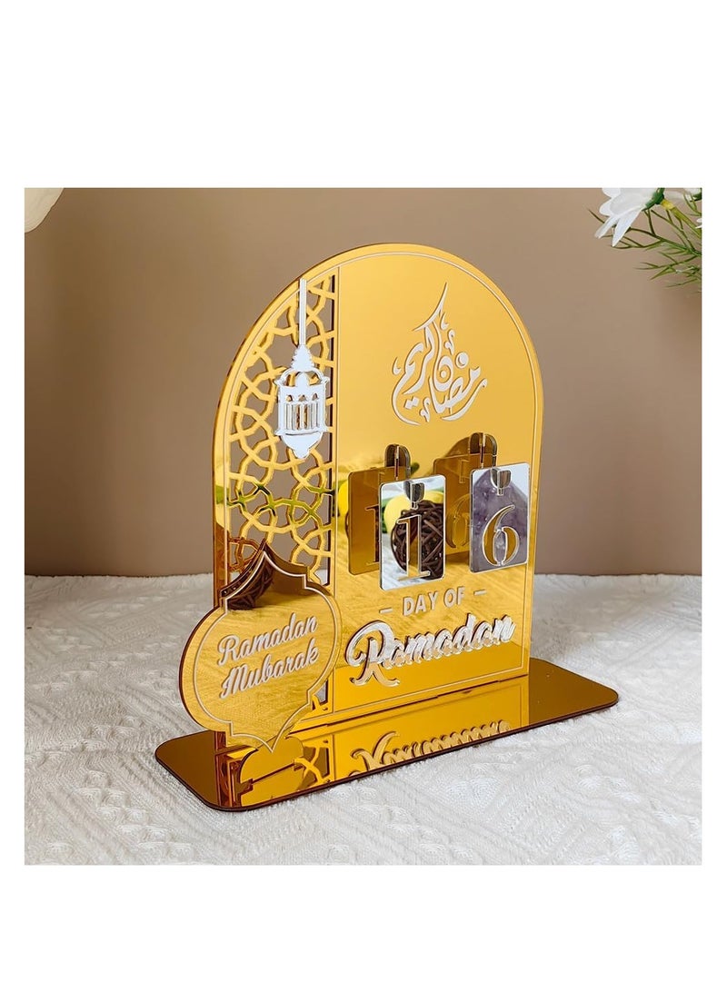 تقويم رمضان - ديكورات رمضان للمنزل تقويم العد التنازلي لرمضان DIY ديكورات رمضان المبارك تقويم رمضان 2025 ديكورات عيد مبارك ديكور طاولة رمضان - Image 5