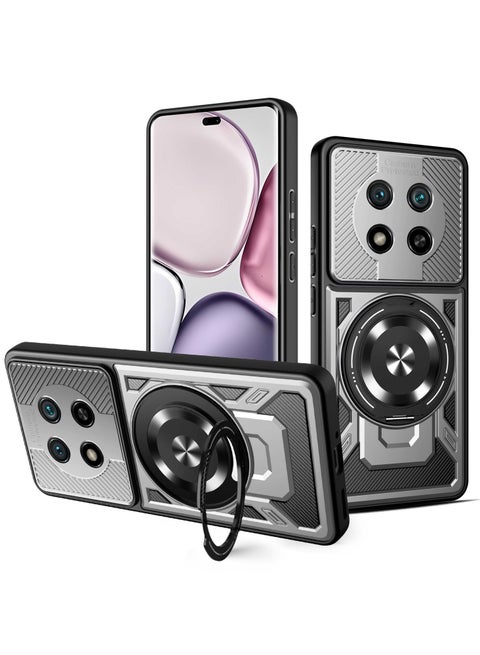 Case Cover Shock Resistant Protect Camera TPU + PC Compatible with Honor X9C  (Grey)