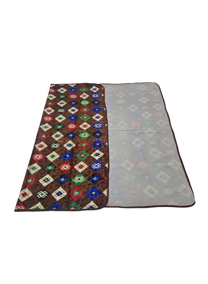 SMART HOME Ground seating mat for trips, camping, hiking, and wilderness, heritage rug, size 200 x 150 cm - Image 2