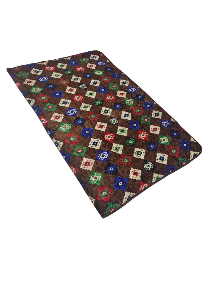 SMART HOME Ground seating mat for trips, camping, hiking, and wilderness, heritage rug, size 200 x 150 cm - Image 3