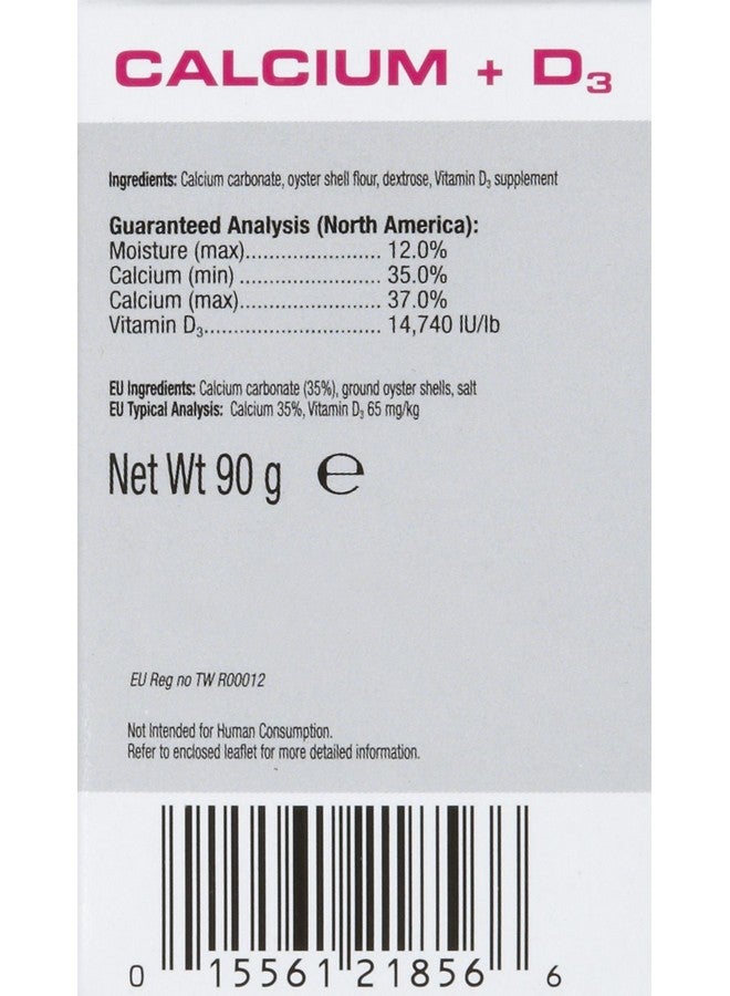 Exo Terra Exo Terra Calcium + D3 Powder: Ultra-fine, Phosphorus Free Formula Boosts Bone Health & Calcium Absorption Ideal for Insects, Fruits & Veggies 3.2 oz. - Image 4