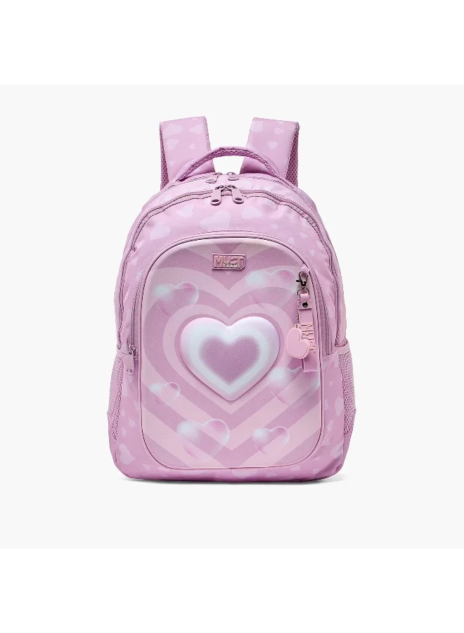 Must 17 Inch-Heart-Backpack-2 Cmprts- (Polyester) Multicolor \ 32?18?43