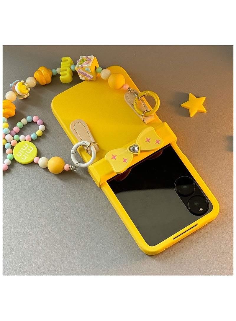 عام حافظة هاتف Xiaomi Mi Mix Flip (2024)، وهي حافظة هاتف لطيفة غير لامعة مقاومة للصدمات ومقاومة لبصمات الأصابع، وحزام رفيع وسلسلة مفاتيح - Image 1