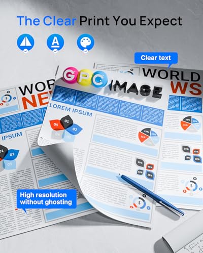 GPC Image Compatible Toner Cartridge Replacement for HP 410A CF410A CF411A CF412A CF413A to use with Color LaserJet Pro MFP M477fdw M477fdn M477fnw Pro M452dn M452nw M452dw Printer Toner (4 Pack) - Image 4