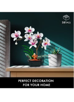 Y&D Orchid Flowers Building Kit 581 Pieces Creative Gift Botanical Collection Blocks  - Image 2