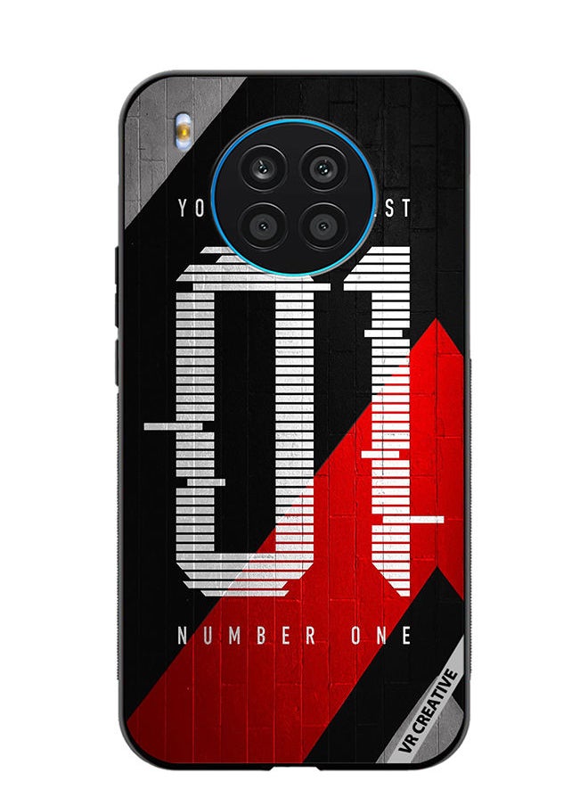 VR CREATIVE Protective Case Cover For Honor 50 Lite Number One Design Multicolour 