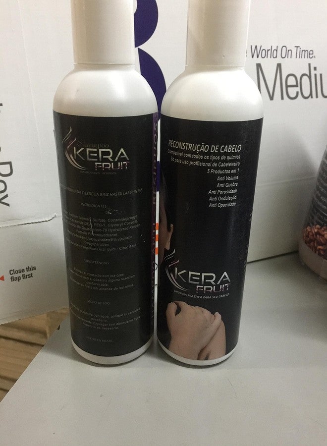 KERA FRUIT Keratina kera Fruit 16oz/500 ml. kit with Shampoo. Tratamiento De Keratina Alisado profundo - Image 3