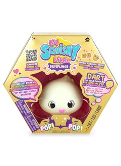 WowWee My Squishy Little Golden Dumpling â€“ Interactive Doll Collectible with Accessories â€“ Dart (Gold)  - Image 5