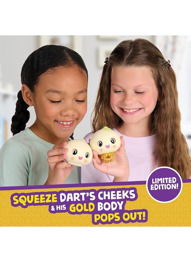 WowWee - My Squishy Little Golden Dumpling â€“ Interactive Doll Collectible with Accessories â€“ Dart (Gold) - Image 1