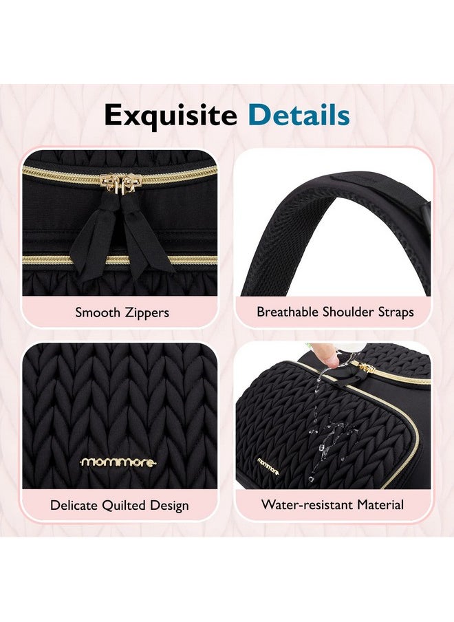 MOMMORE - Diaper Bag Small Diaper Backpack Stylish Baby Maternity Bags Travel Backpacks With Insulated Pockets Changing Pad Stroller Straps - Image 1