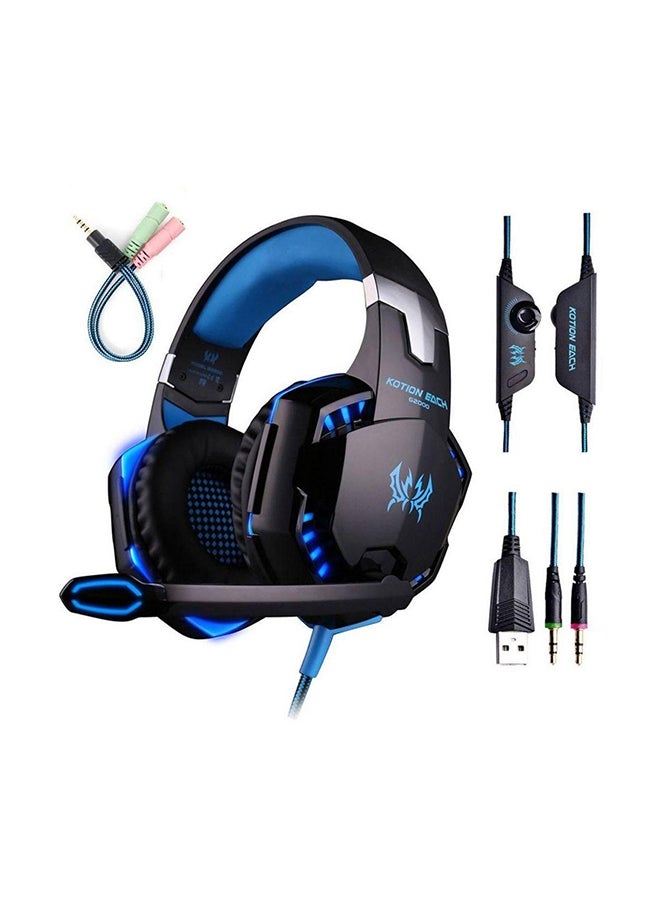 KOTION EACH Wired Over-Ear Stereo Gaming Headphones With Mic For PS4/PS5/XOne/XSeries/NSwitch/PC - Image 1