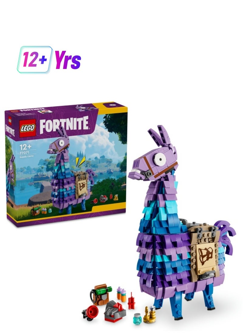 LEGO Fortnite Supply Llama, Video Game Character Toy for Boys & Girls, Building Set Makes a Great Kids' Bedroom Decoration, Collectible Birthday Gifts for Gamers 77071 (691 pieces)  - Image 1