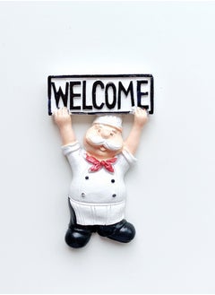 Y&D Cute Chief Pattern Fridge Magnet 3D Painting Decorative Magnets for Fridge Glass Magnets for Refrigerator Locker Accessories Whiteboard Magnets for Office House Office Kitchen Dishwasher Locker Personal Use 