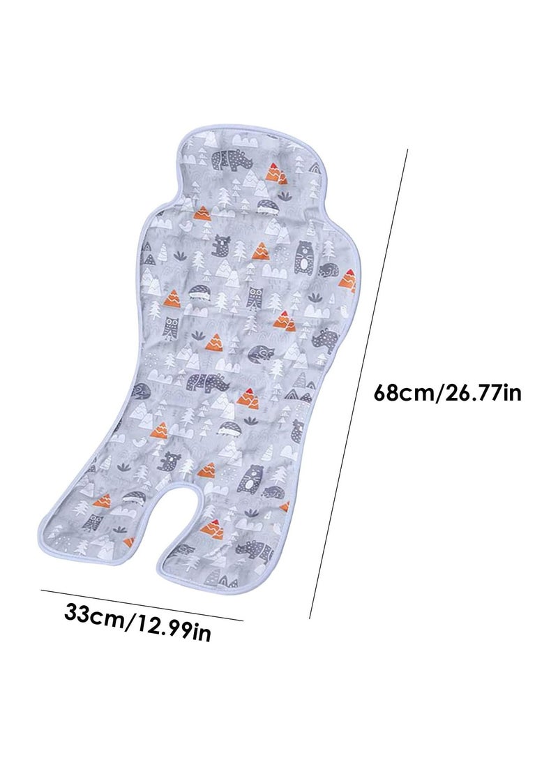 Joyelink Baby Car Seat Cooler Pad Summer Chair Ice Cushion Baby Car Seat Cooler Pad Carseat and Stroller Cooling Pad for Stroller High Chair 26.8in * 13in  - Image 2