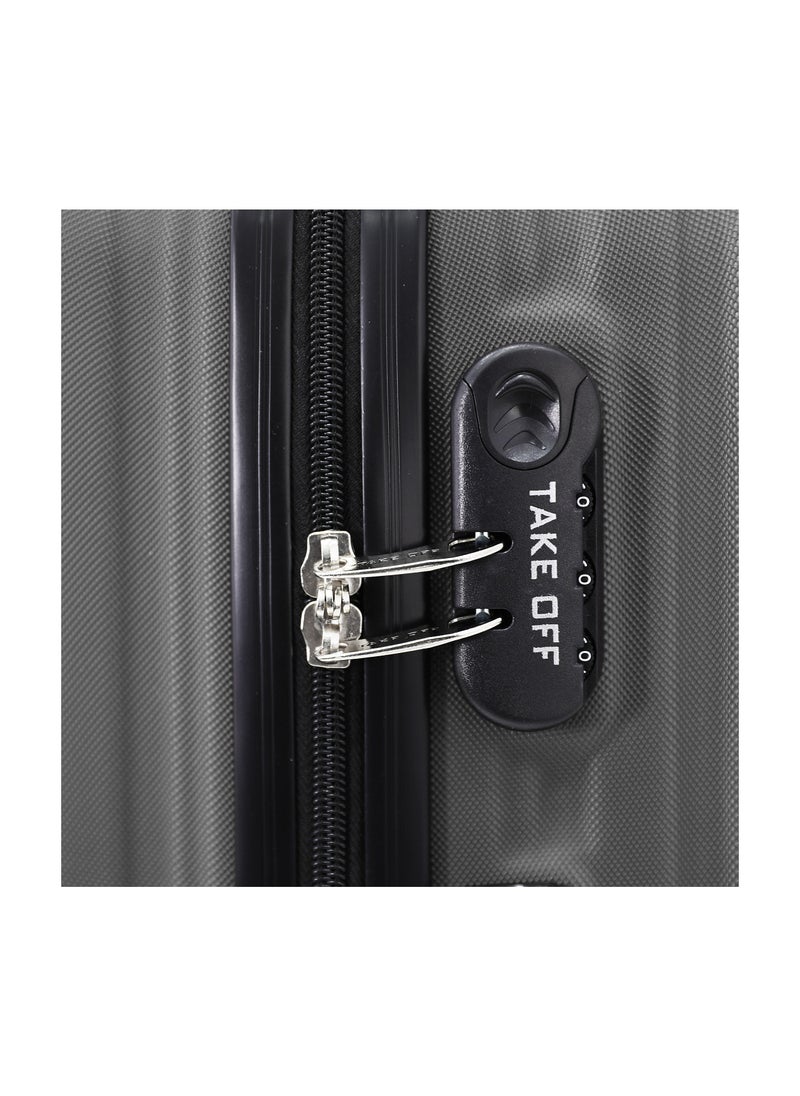 TAKEOFF TAKEOFF Hardside Luggage Trolley Bag 3 Pieces set,Grey (S-20,M-24,L-28 Inch)  - Image 4