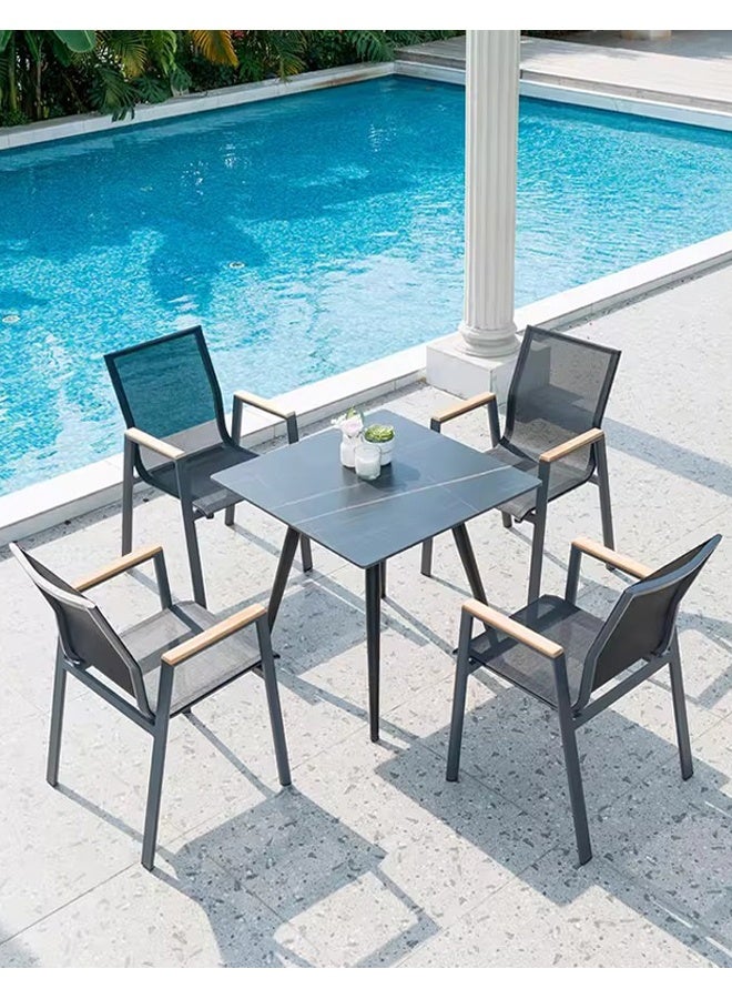 Broyhome Garden Furniture dining chair| Furniture Patio chair| restaurant chair Grey color - Image 2