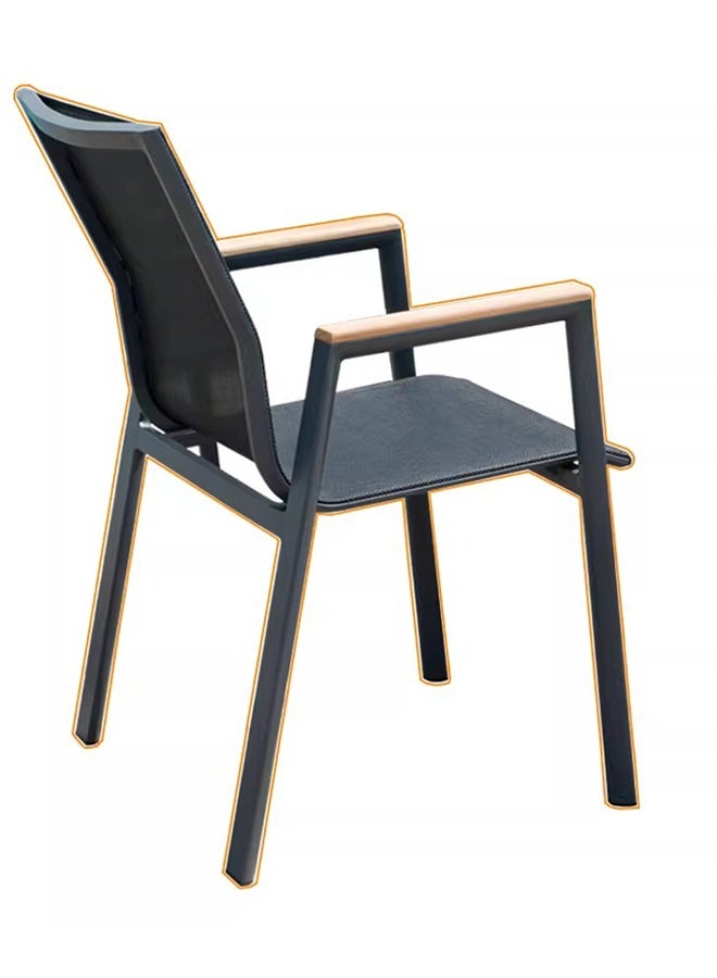 Broyhome Garden Furniture dining chair| Furniture Patio chair| restaurant chair Grey color - Image 5