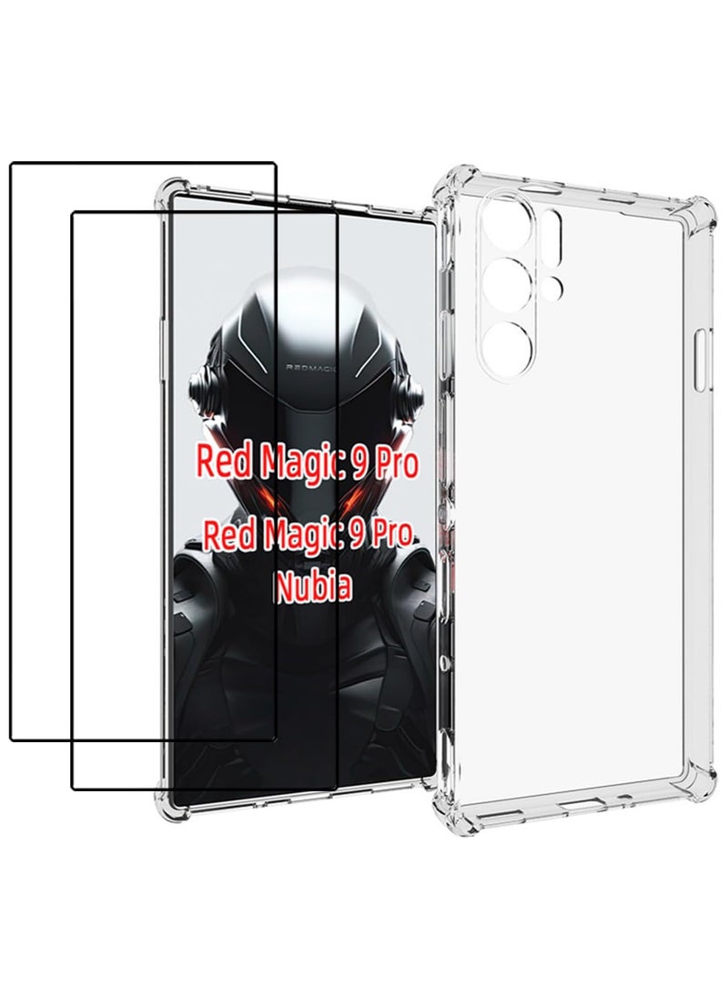 FARROBIZZ Case for ZTE nubia Red Magic 9 Pro/ZTE nubia Red Magic 9 Pro Plus Case Cover + Screen Protector (2 Pieces)  - Image 1