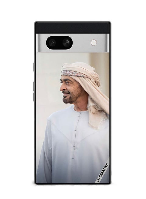 Protective Case Cover For Google Pixel 7a Sheikh Mohamed Bin Zayed Al Nahyan Design Multicolour