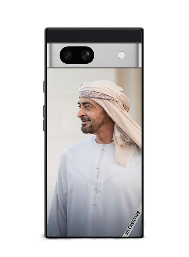 Protective Case Cover For Google Pixel 7a Sheikh Mohamed Bin Zayed Al Nahyan Design Multicolour