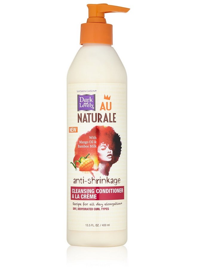 SoftSheen-Carson - Dark And Lovely Au Natural Antishrinkage Cleansing Conditioner A La Creme 13.5 Fluid Ounce - Image 1