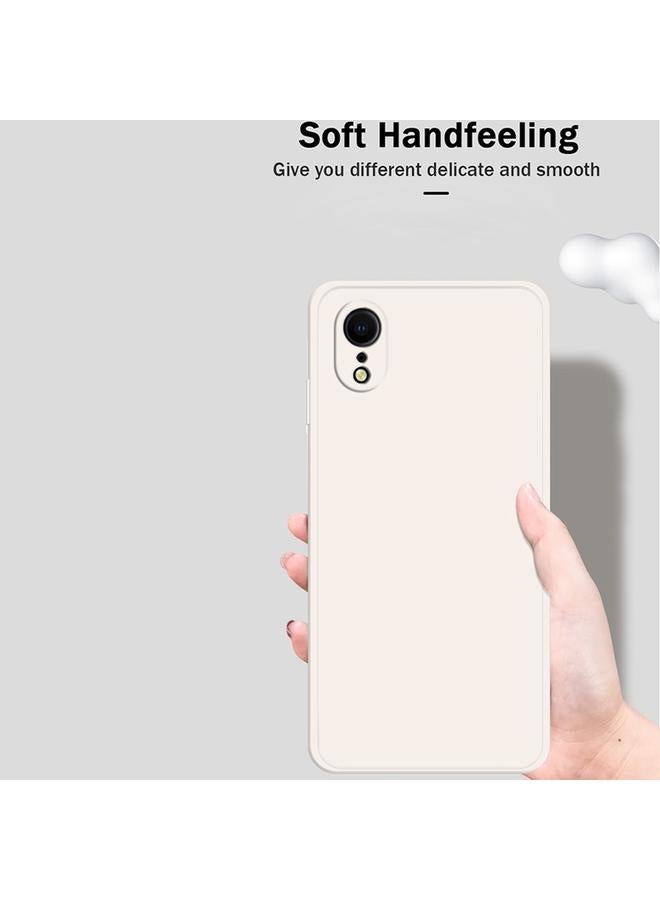 S-TOP Case For iPhone XR Solid Color Imitation Liquid Silicone Straight Edge Dropproof Full Coverage Protective Case - Image 3