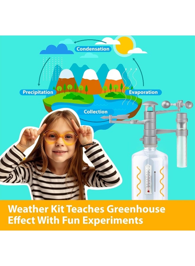4M Green Science Weather Station Kit – Build & Use Thermometer, Rain Gauge, Wind Vane & Mini Terrarium to Explore Weather, Climate and Greenhouse Effects – STEM Learning Tool Ages 5+ | 00-03279 - Image 3