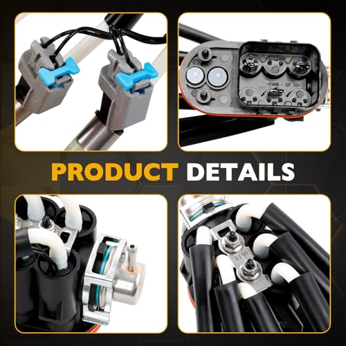 Gledewen FJ503 Spider Fuel Injectors Assembly w/Bracket Upgraded 6 Cylinder Spider Injectors Compatible with Chevy, GMC, Isuzu, Oldsmobile Models 4.3L V6 Engine, Replace# FJ503, FJ10565 - Image 5