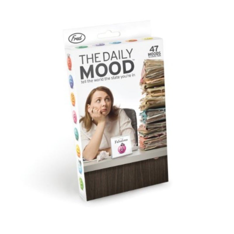 لوحة قلابة لسطح المكتب من THE DAILY MOOD - 47 حالة مزاجية - تساعد على تحديد المشاعر وبدء المحادثة - ملحقات مكتبية ممتعة وعملية للمنزل أو المكتب - هدية مضحكة لزملاء العمل - هدايا مكتبية - Image 5