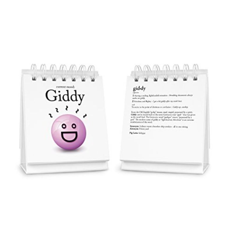 لوحة قلابة لسطح المكتب من THE DAILY MOOD - 47 حالة مزاجية - تساعد على تحديد المشاعر وبدء المحادثة - ملحقات مكتبية ممتعة وعملية للمنزل أو المكتب - هدية مضحكة لزملاء العمل - هدايا مكتبية - Image 2