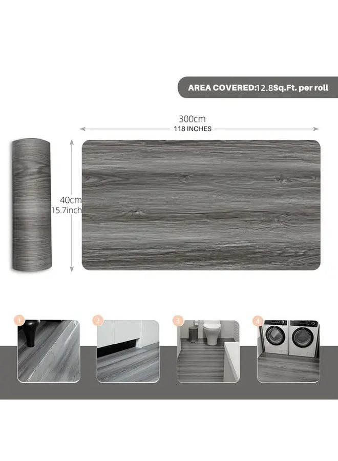 2 Rolls G 21 Self Adhesive Wood Grain Vinyl Floor Tiles Waterproof Non Slip Easy Install - Image 4