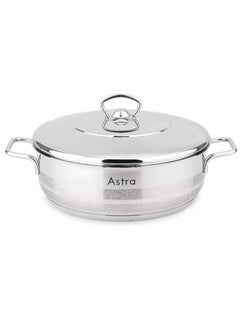 Homemaker ASTRA Premium 10 L Low Casserole Pot – 32×13 cm | Heavy‑Duty Handles & Extra‑Large Capacity | Made in Turkey 