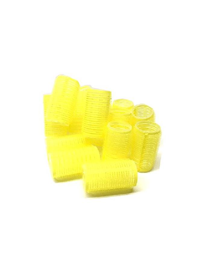 THE UM24 Set Of 16 Medium Size Self Grip Hair Rollers Pro Salon Hairdressing Curlers - Image 5