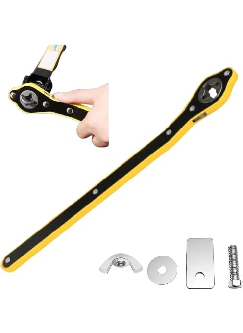 SKYNZE SKYNZE Heavy Duty Universal Car Jack Ratchet Wrench 360 forward and reverse knob LaborSaving design Scissor Jack Lift Speed Handle Tool Jack Lug Handle Tool Tire Wheel Jack Wrench  - Image 1