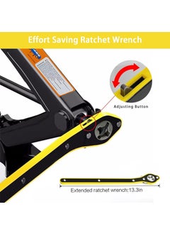 SKYNZE SKYNZE Heavy Duty Universal Car Jack Ratchet Wrench 360 forward and reverse knob LaborSaving design Scissor Jack Lift Speed Handle Tool Jack Lug Handle Tool Tire Wheel Jack Wrench  - Image 2