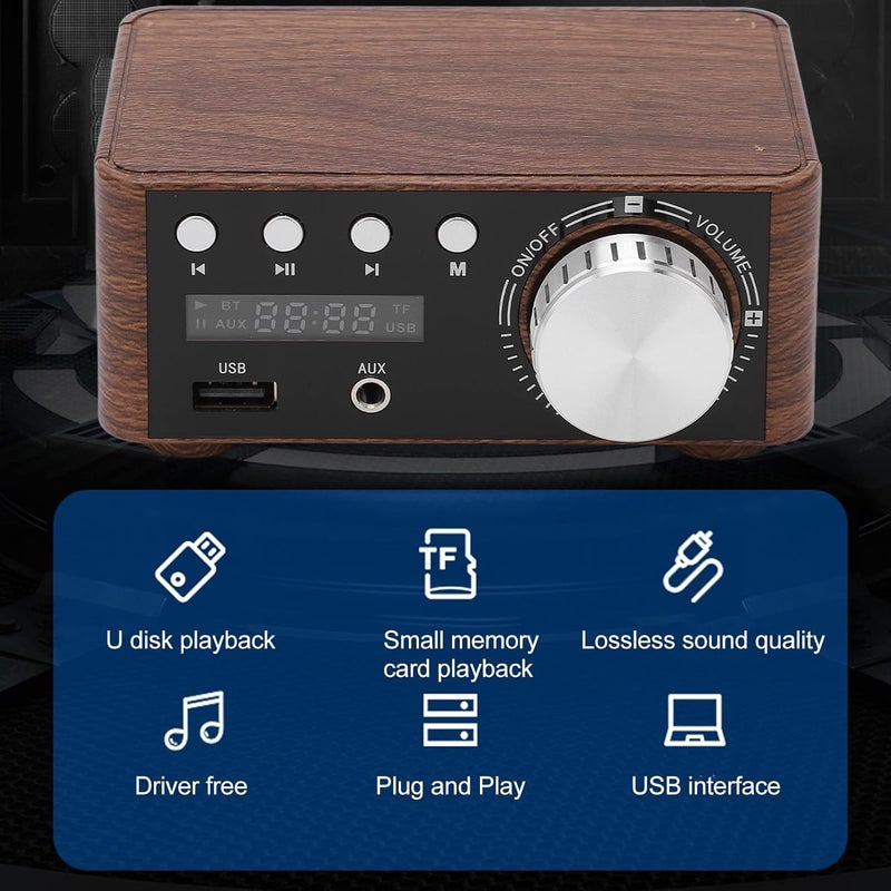 Mini Bluetooth 5.0 Amplifier 50W 2 Channel Stereo HiFi Audio Receiver with USB Input - Image 3