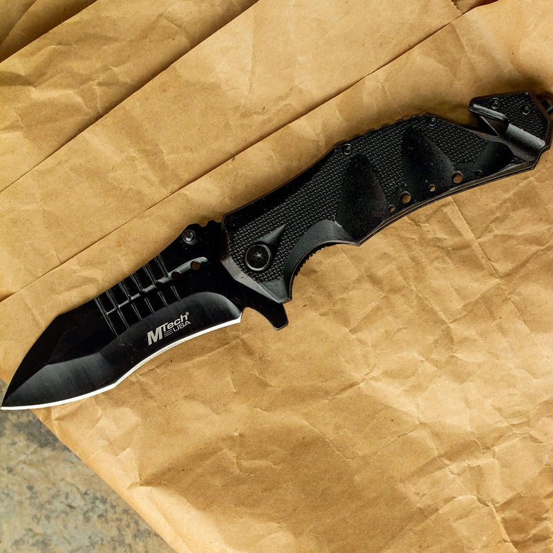 MTECH USA MT-A845BK SPRING ASSISTED KNIFE, 5" Closed, Black Blade - Image 5