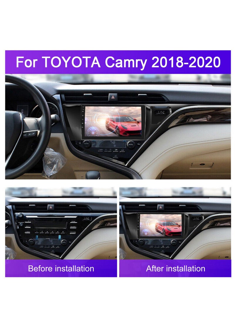 Vierex Android Car Stereo for Toyota Camry 2018–2020, 10.1" Touch Screen, 4GB RAM + 32GB ROM, Wireless CarPlay & Android Auto, Bluetooth, WiFi, GPS Navigation, AHD Rear Camera Included - Image 2