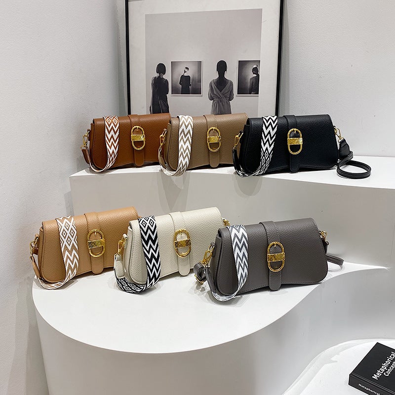 Fashion Broadband Bag Women'S Fashionable Small Square Bag Single Shoulder Crossbody Bag All-Match Vintage Women'S Bag - Image 5