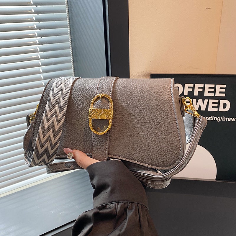 Fashion Broadband Bag Women'S Fashionable Small Square Bag Single Shoulder Crossbody Bag All-Match Vintage Women'S Bag - Image 1