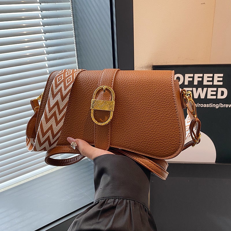 Fashion Broadband Bag Women'S Fashionable Small Square Bag Single Shoulder Crossbody Bag All-Match Vintage Women'S Bag - Image 2