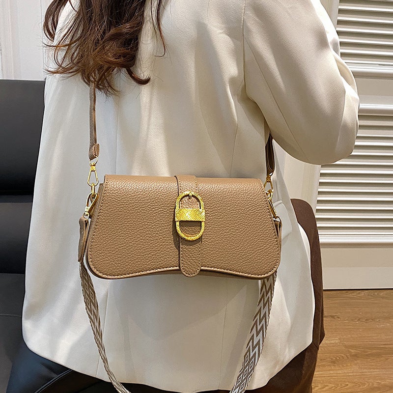 Fashion Broadband Bag Women'S Fashionable Small Square Bag Single Shoulder Crossbody Bag All-Match Vintage Women'S Bag - Image 3